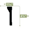 Ekena Millwork 4 1/2"H x 1 1/4"P x 96"L Back Band Casing Moulding, PVC CAS05X01X96BBSWPV